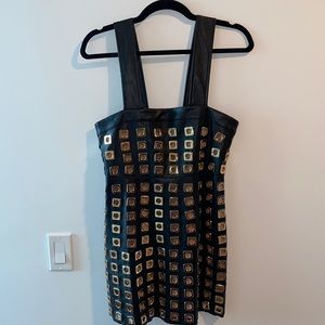 Love & lemons leather dress